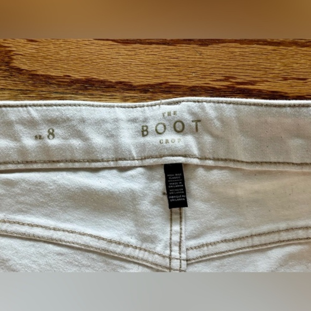 Women’s White House Black Market Bootcut Cropped Jeans - Off-White Size 8